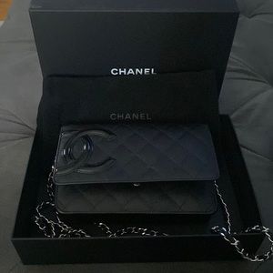 100% Authentic Chanel Black  WOC…